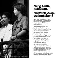 Bongbong is not his Father, He was there and he was aware